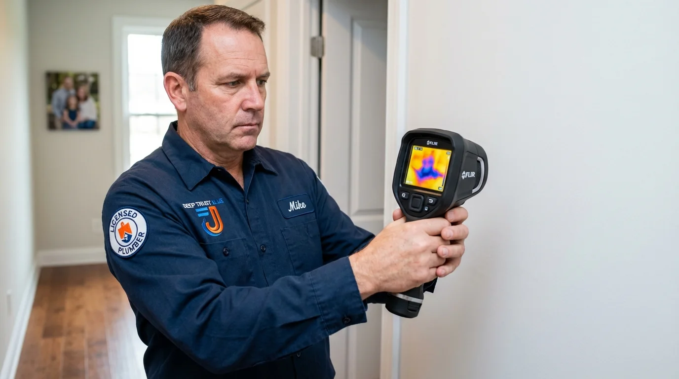 Thermal imaging leak detection by Johns Plumbing LLC in Point Roberts